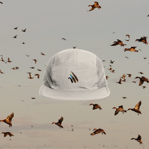 Feathered Supply Logo Active Finn Ecru- Embroidered